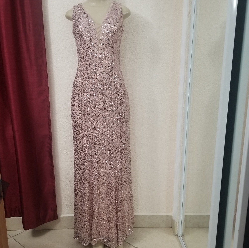 Pink wedding dress